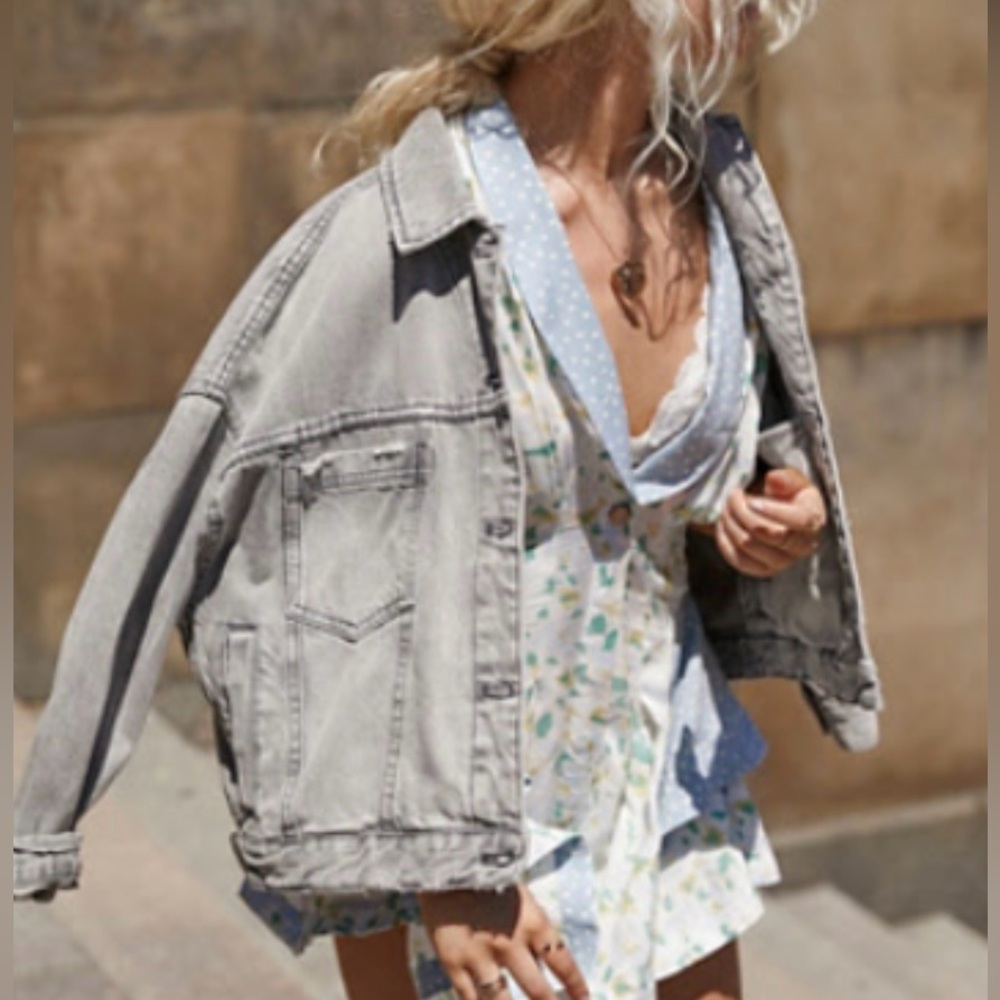 FREE PEOPLE We The Free Opal Swing Denim Jacket